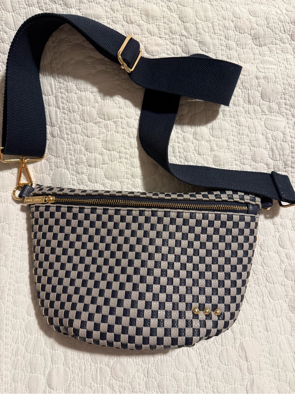 Navy & Gray Crossbody Belt Bag